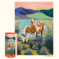 PAINTED HORSES 1 000 PIECE PUZZLE-Puzzle-WERKSHOPPE-Coriander