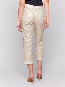 PANT | CUFFED FOIL-Denim-CHARLIE B-Coriander