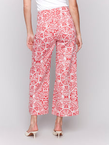 PANT | PRINTED PATCH POCKET FLARE-Bottom-CHARLIE B-Coriander