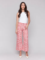 PANT | PRINTED PATCH POCKET FLARE-Bottom-CHARLIE B-Coriander