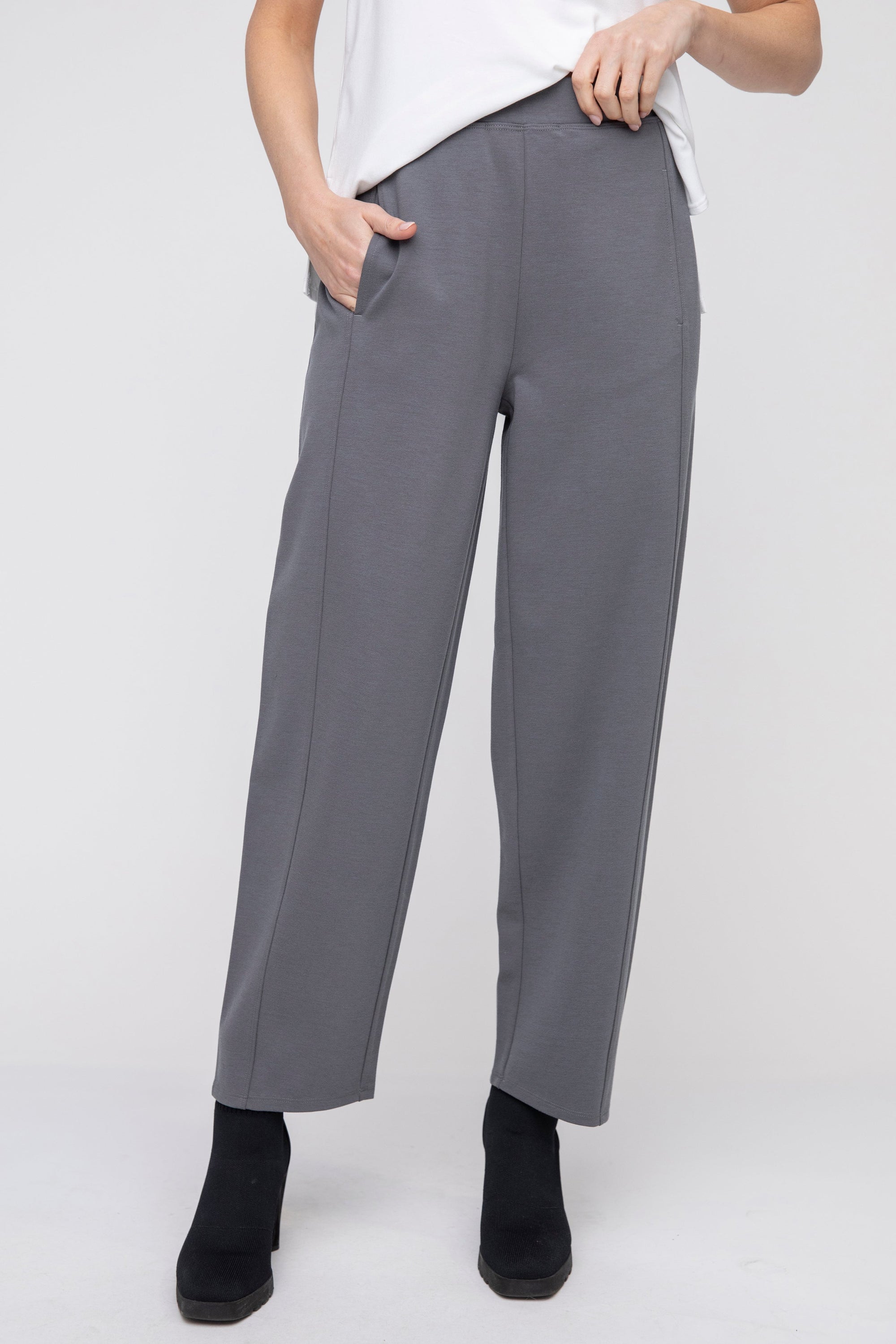 PANT | STRAIGHT POCKET-Bottoms-LIV BY HABITAT-SMALL-CHARCOAL-Coriander