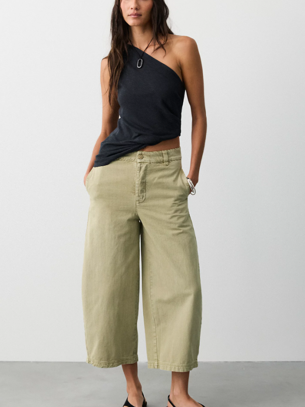 PANTS | LAYDOWN CHINO-Uncategorised-FREE PEOPLE-Coriander