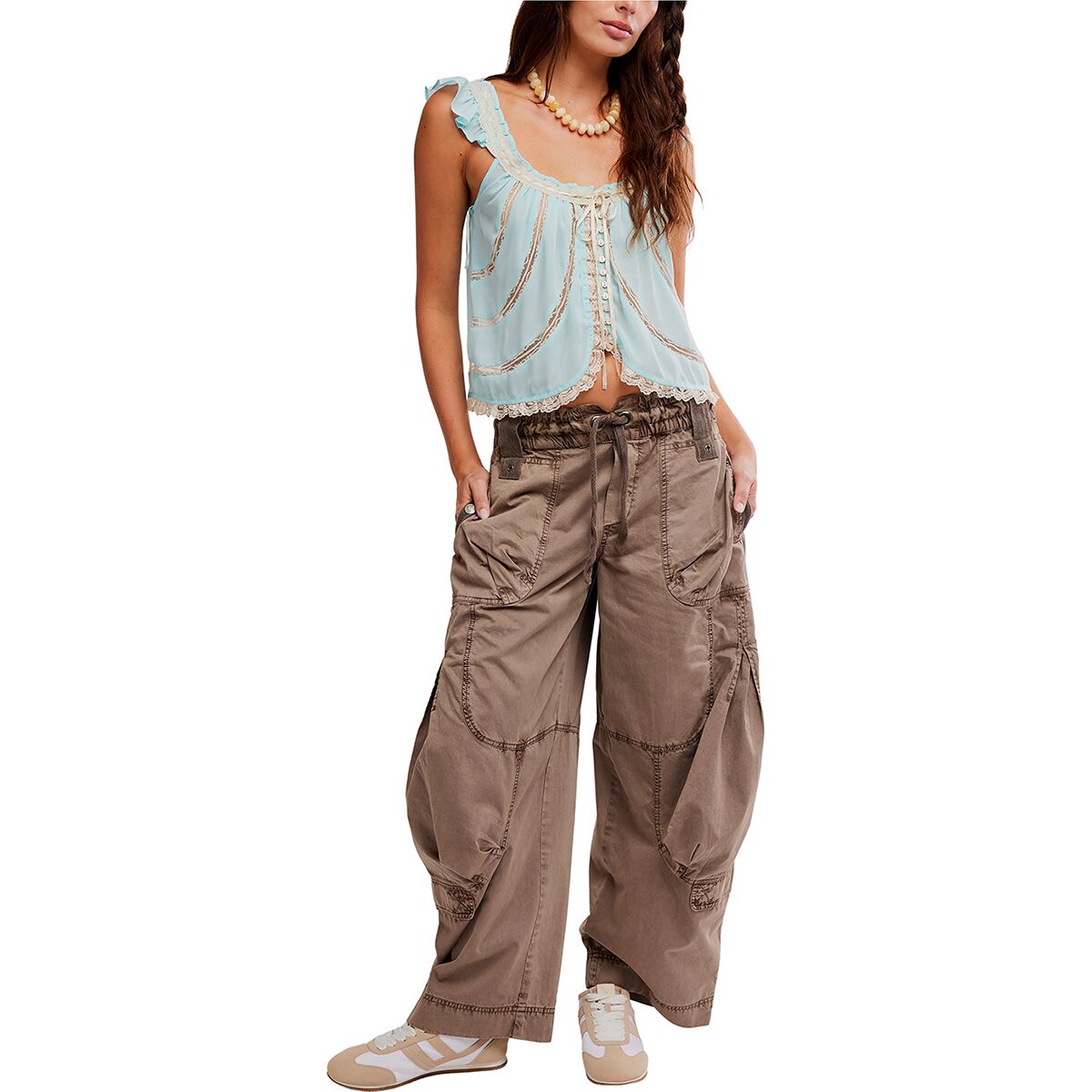 PANTS | ONSET PARACHUTE-Bottoms-FREE PEOPLE-Coriander