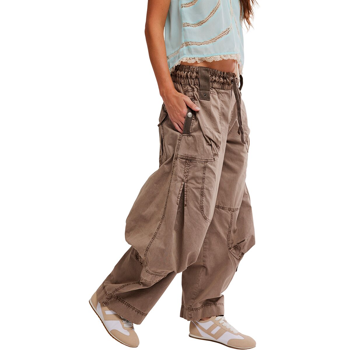 PANTS | ONSET PARACHUTE-Bottoms-FREE PEOPLE-Coriander