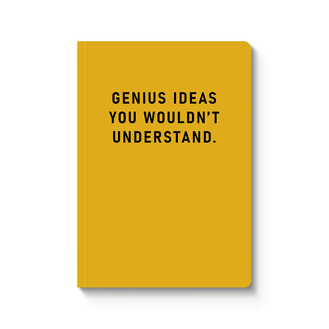 PAPERBACK NOTEBOOK | GENIUS IDEAS-Books & Stationery-OHH DEER-Coriander