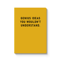 PAPERBACK NOTEBOOK | GENIUS IDEAS-Books & Stationery-OHH DEER-Coriander