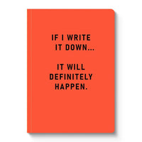 PAPERBACK NOTEBOOK | IT WILL DEFINITELY HAPPEN-Books & Stationery-OHH DEER-Coriander
