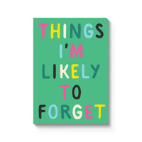 PAPERBACK NOTEBOOK | LIKELY TO FORGET-Books & Stationery-OHH DEER-Coriander