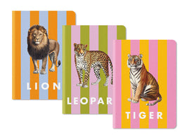 PAPERBACK NOTEBOOK SET OF 3 | STRIPED-Books & Stationery-OHH DEER-Coriander