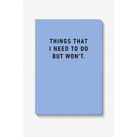 PAPERBACK NOTEBOOK | THINGS I NEED TO DO-Books & Stationery-OHH DEER-Coriander