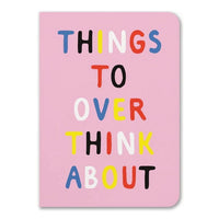 PAPERBACK NOTEBOOK | THINGS TO OVERTHINK-Books & Stationery-OHH DEER-Coriander