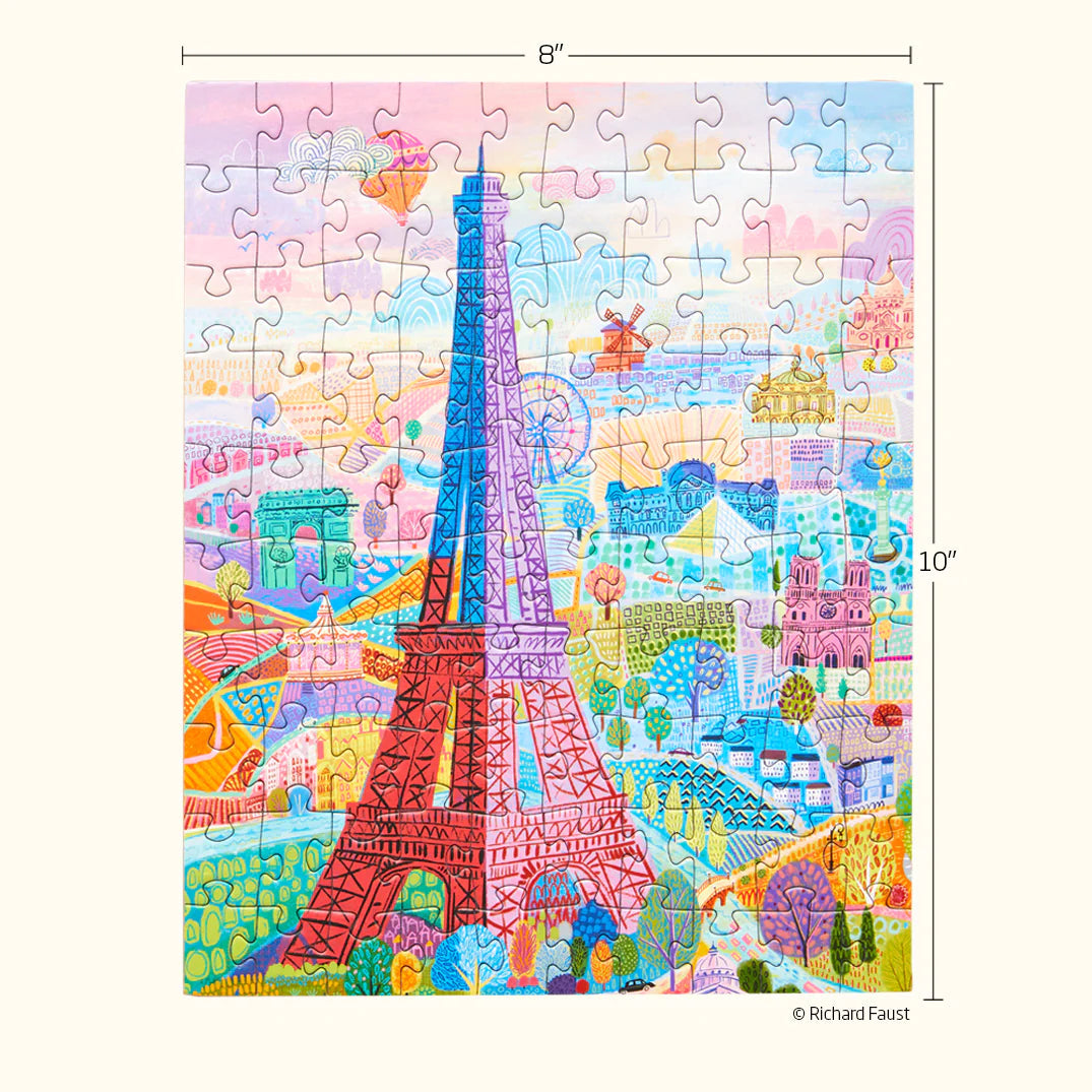 PARIS HOLIDAY | 100 PIECE PUZZLE SNAX-Puzzle-WERKSHOPPE-Coriander