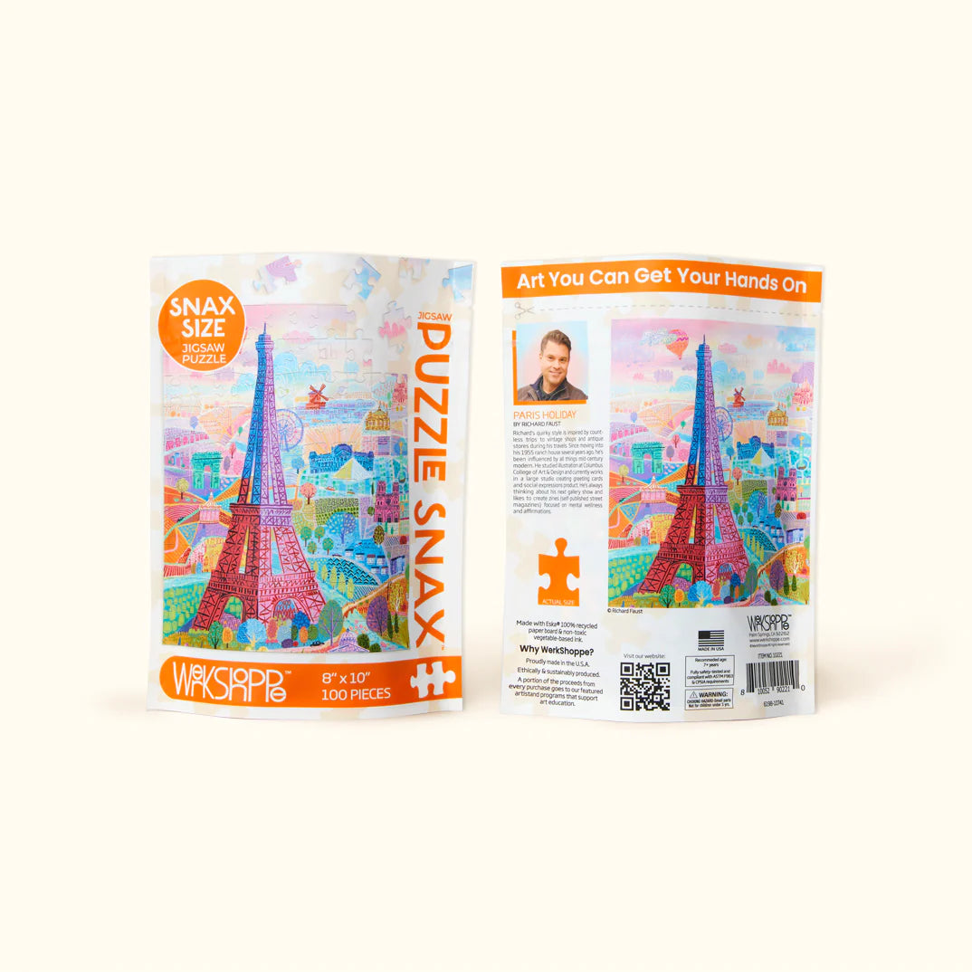 PARIS HOLIDAY | 100 PIECE PUZZLE SNAX-Puzzle-WERKSHOPPE-Coriander