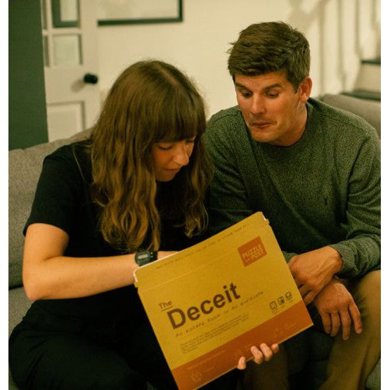 PARTY GAME | ESCAPE ROOM IN AN ENVELOPE: THE DECEIT DINNER PARTY-Fun and Games-PUZZLE POST UK-Coriander
