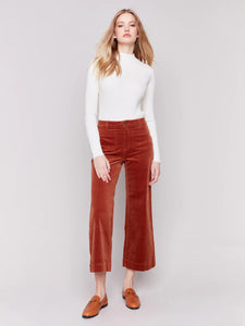 PATCH POCKET PANT-Bottoms-CHARLIE B-Coriander