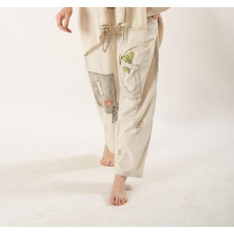 PATCHWORK BUTTON UP JEANS-Denim-THE PAPERLACE-MEDIUM-LIGHT GREY-Coriander