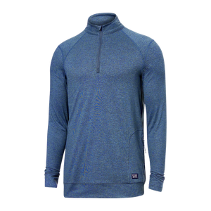 PEAKDAZE HALF ZIP - MIDNIGHT HEATHER-Sweaters & Jackets-SAXX-MEDIUM-MIDNIGHT HEATHER-Coriander