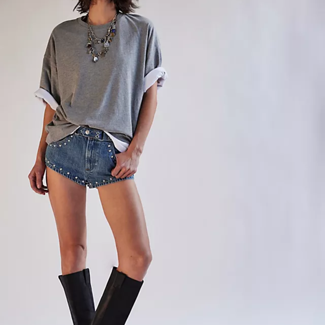 PERFECT OVERSIZED TEE-Tops-FREE PEOPLE-Coriander