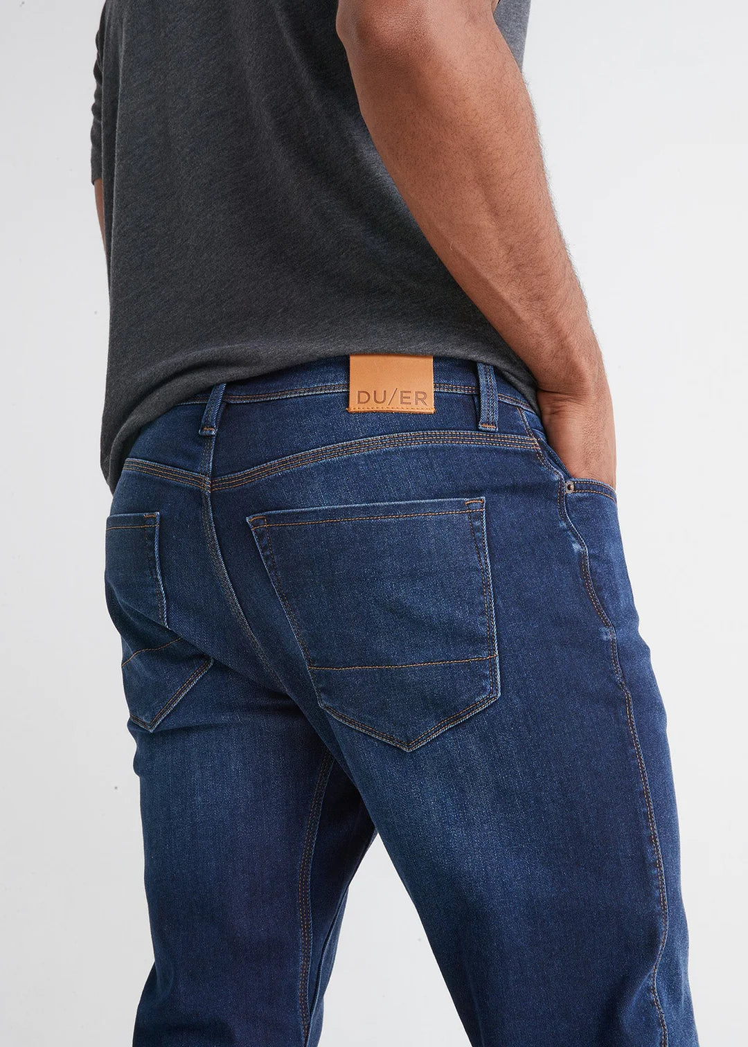 PERFORMANCE DENIM RELAXED TAPER-Pants-DUER-Coriander