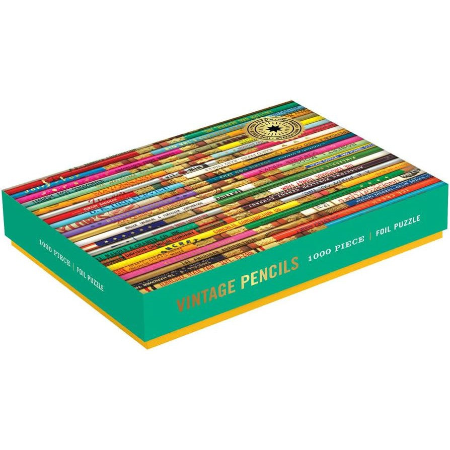 PHAT DOG VINTAGE PENCILS 1 000 PIECE PUZZLE-Fun and Games-RAINCOAST-Coriander