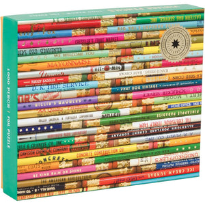 PHAT DOG VINTAGE PENCILS 1 000 PIECE PUZZLE-Fun and Games-RAINCOAST-Coriander