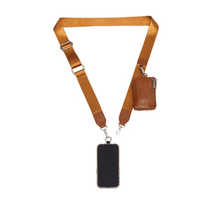 PHONE STRAP WITH CARD CASE | SKYLAR-Bags & Wallets-S-Q-CAMEL-Coriander