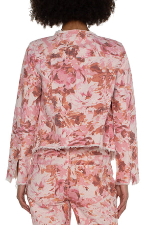 PINK FLORAL JACKET-Jackets & Sweaters-LIVERPOOL-Coriander