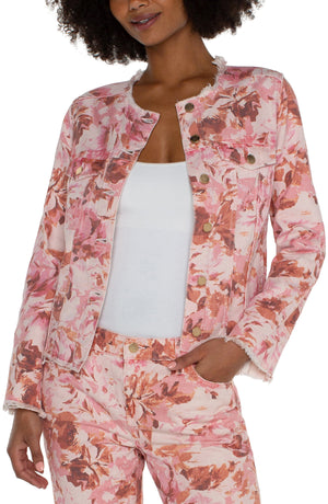 PINK FLORAL JACKET-Jackets & Sweaters-LIVERPOOL-SMALL-PINK-Coriander