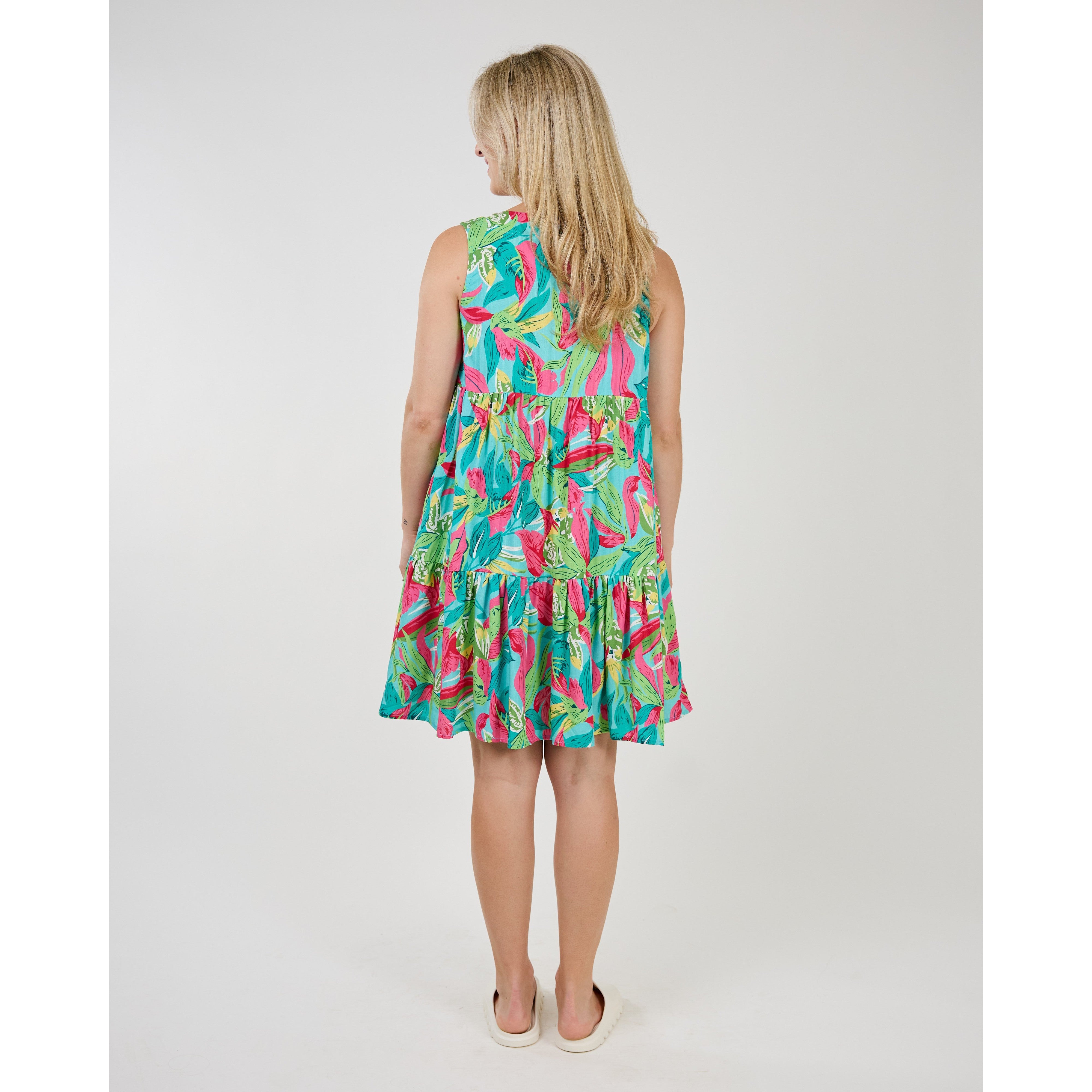 PINK LILY TIERED DRESS-Dresses-SHANNON PASSERO-Coriander