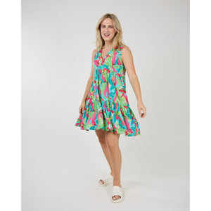 PINK LILY TIERED DRESS-Dresses-SHANNON PASSERO-Coriander