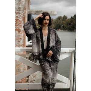 PIXIE DUSTER CROPPED KIMONO | STARGAZER-Scarves & Wraps-MARKET OF STARS-Coriander