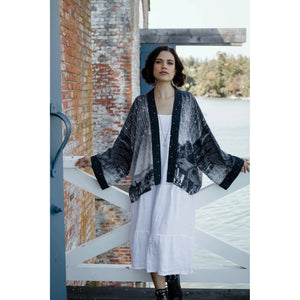 PIXIE DUSTER CROPPED KIMONO | STARGAZER-Scarves & Wraps-MARKET OF STARS-Coriander