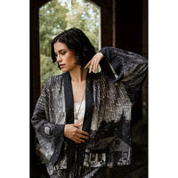 PIXIE DUSTER CROPPED KIMONO | STARGAZER-Scarves & Wraps-MARKET OF STARS-Coriander