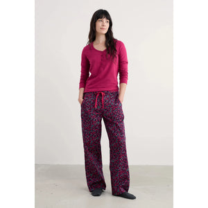 PJ SET | EVENING PATH PYJAMAS: BERRY BRANCHES MARITIME-Loungewear-SEASALT-Coriander