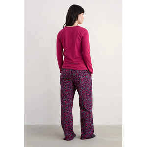 PJ SET | EVENING PATH PYJAMAS: BERRY BRANCHES MARITIME-Loungewear-SEASALT-Coriander