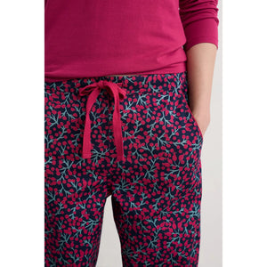 PJ SET | EVENING PATH PYJAMAS: BERRY BRANCHES MARITIME-Loungewear-SEASALT-Coriander