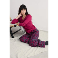 PJ SET | EVENING PATH PYJAMAS: BERRY BRANCHES MARITIME-Loungewear-SEASALT-Coriander