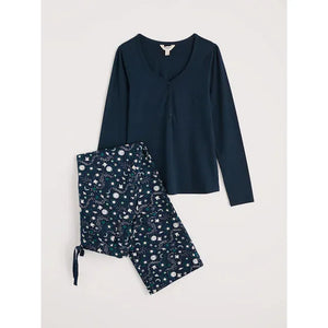 PJ SET | EVENING PATH: STARRY NIGHTTIME MARINE-Loungewear-SEASALT-Coriander