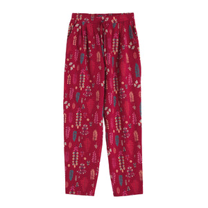 PJ SET | SETTING SUN: BOTANICAL WOODLAND JAM-Loungewear-SEASALT-Coriander