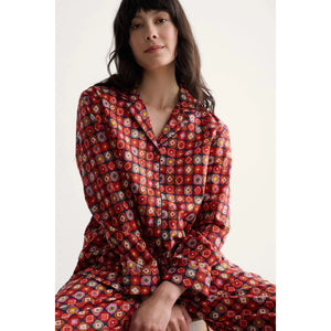 PJ SET | VIEW POINT: PRINTED DIAMONDS MIX-Loungewear-SEASALT-10-JAM-Coriander