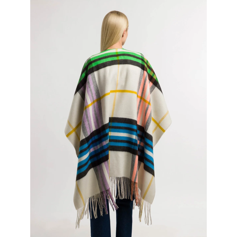 PLAID PONCHO | REVERSIBLE-Uncategorised-V. FRAAS FALL/WINTER-Coriander