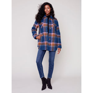 PLAID SHAKET - DENIM-Jackets & Sweaters-CHARLIE B-Coriander