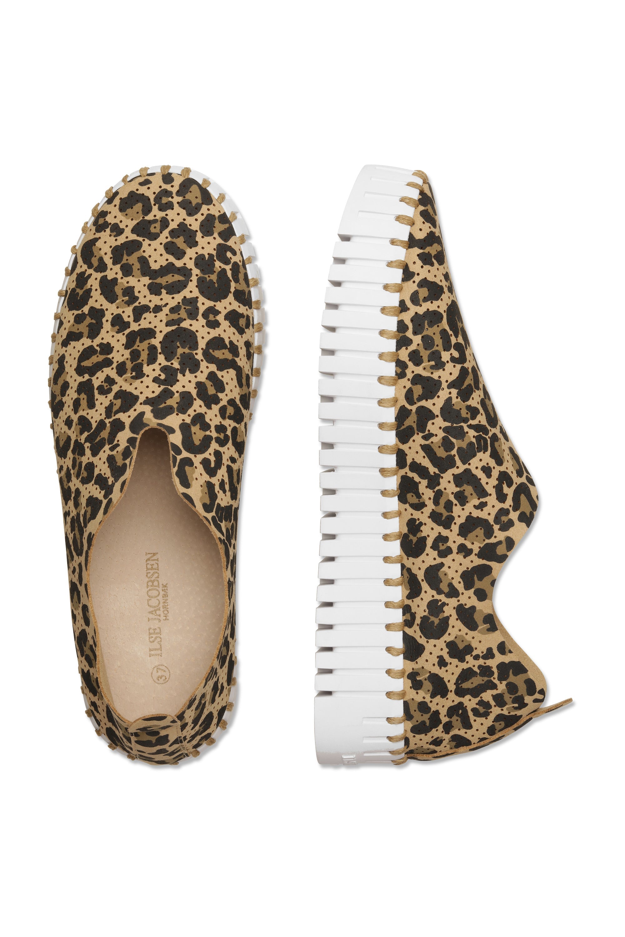 PLATFORM SLIP ON LOAFER | LEOPARD-Footwear-ILSE JACOBSEN-Coriander