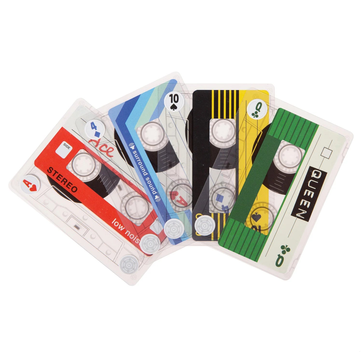 PLAYING CARDS | CASSETTE-Fun and Games-KIKKERLAND DESIGNS-Coriander