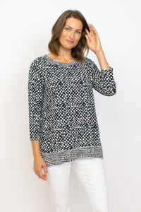 PLEAT BACK TUNIC | DOT-Tops-HABITAT-SMALL-ASH-Coriander