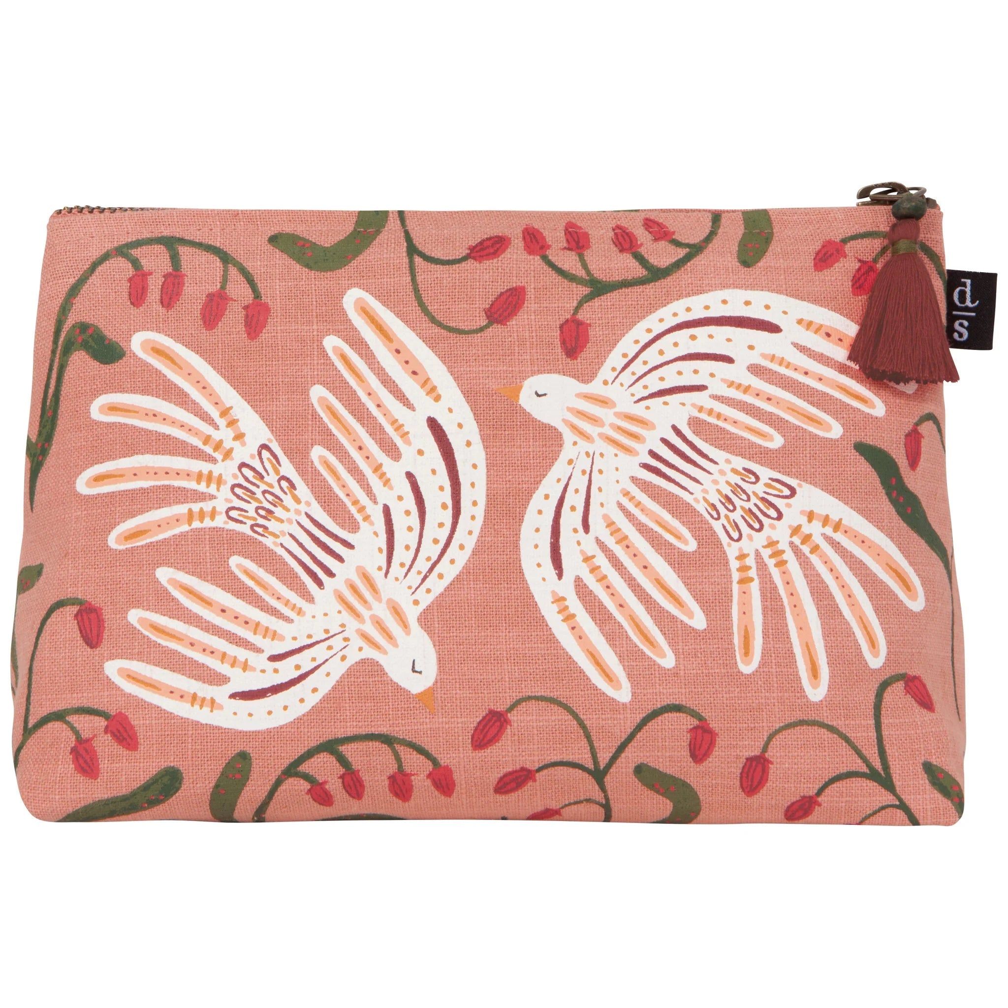 PLUME COSMETICS BAG - SMALL-Bags & Wallets-DANICA-Coriander