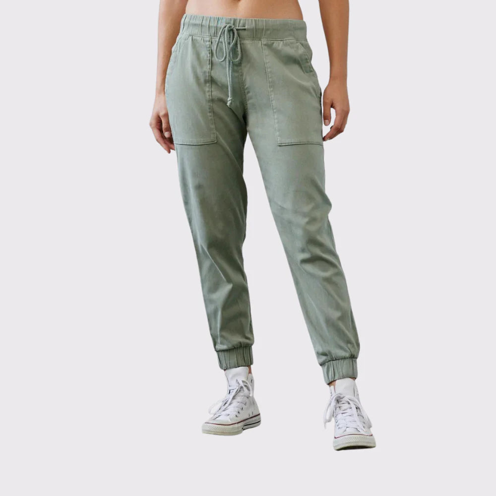 POCKET JOGGER-Pants-BELLA DAHL-XSMALL-ARMY-Coriander