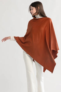PONCHO | TRIANGLE-Scarves & Wraps-LOOK BY M-ONE-CLAY-Coriander