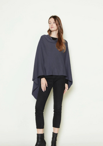 PONCHO | TRIANGLE-Scarves & Wraps-LOOK BY M-ONE-DENIM-Coriander