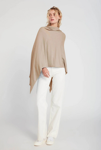 PONCHO | TRIANGLE-Scarves & Wraps-LOOK BY M-ONE-TAN-Coriander